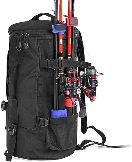 La mochila de pesca Fulenyi es duradera, resistente al agua y versátil, con múltiples compartimentos y opciones de transporte ergonómicas. Ideal para pescadores y viajeros.