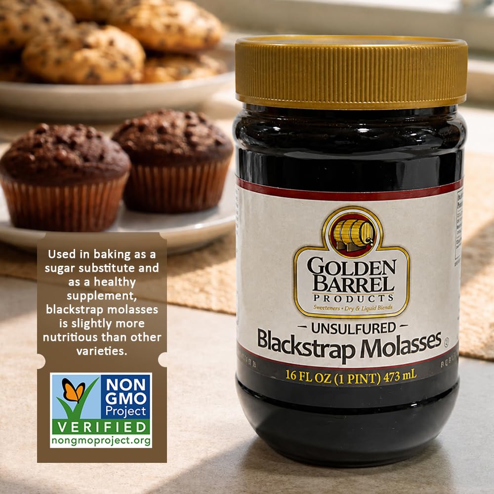 Golden Barrel Blackstrap Molasses, 16 fl. oz. (Single)