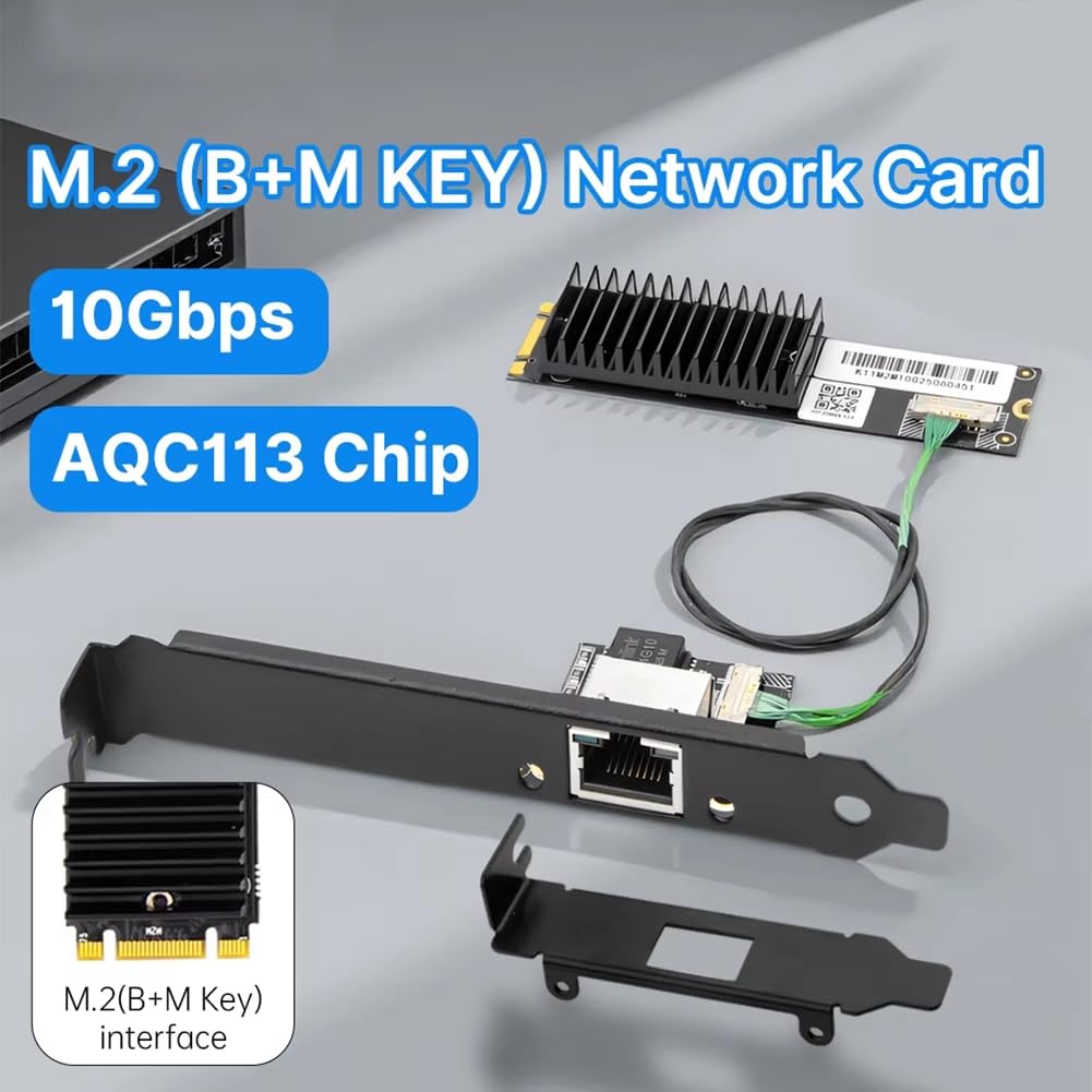 Karta sieciowa M.2 AQC113 10G do gier NAS Pro