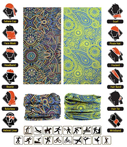 Vancrown PT-52747 Head Wrap Headband Headwear Neck Gaiter Face Mask Magic Scarf Balaclava Bandana thumb #1