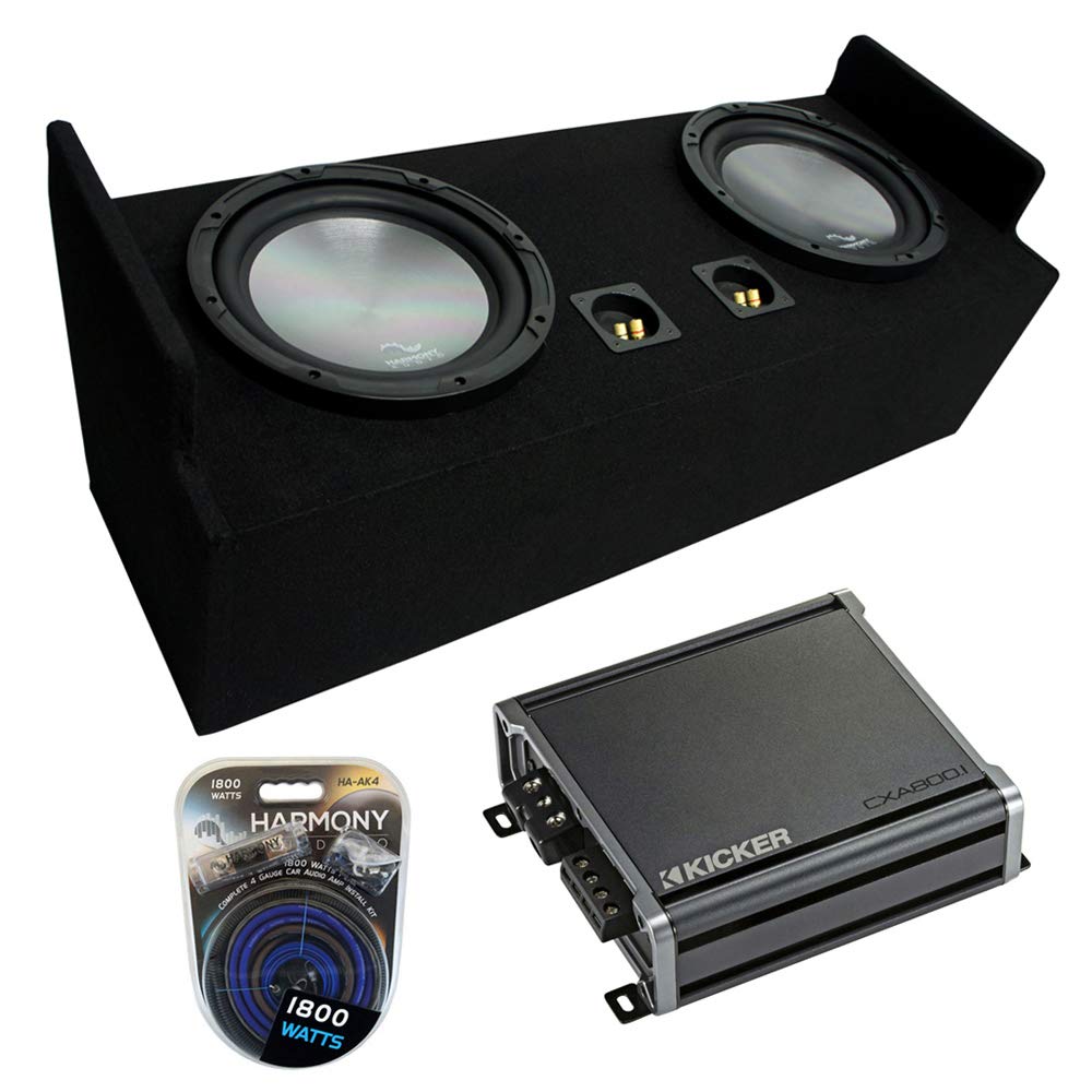 Harmony Audio A122 Compatible with Ford Ranger Extended Cab Truck 1983-2012 Bundle Dual 12