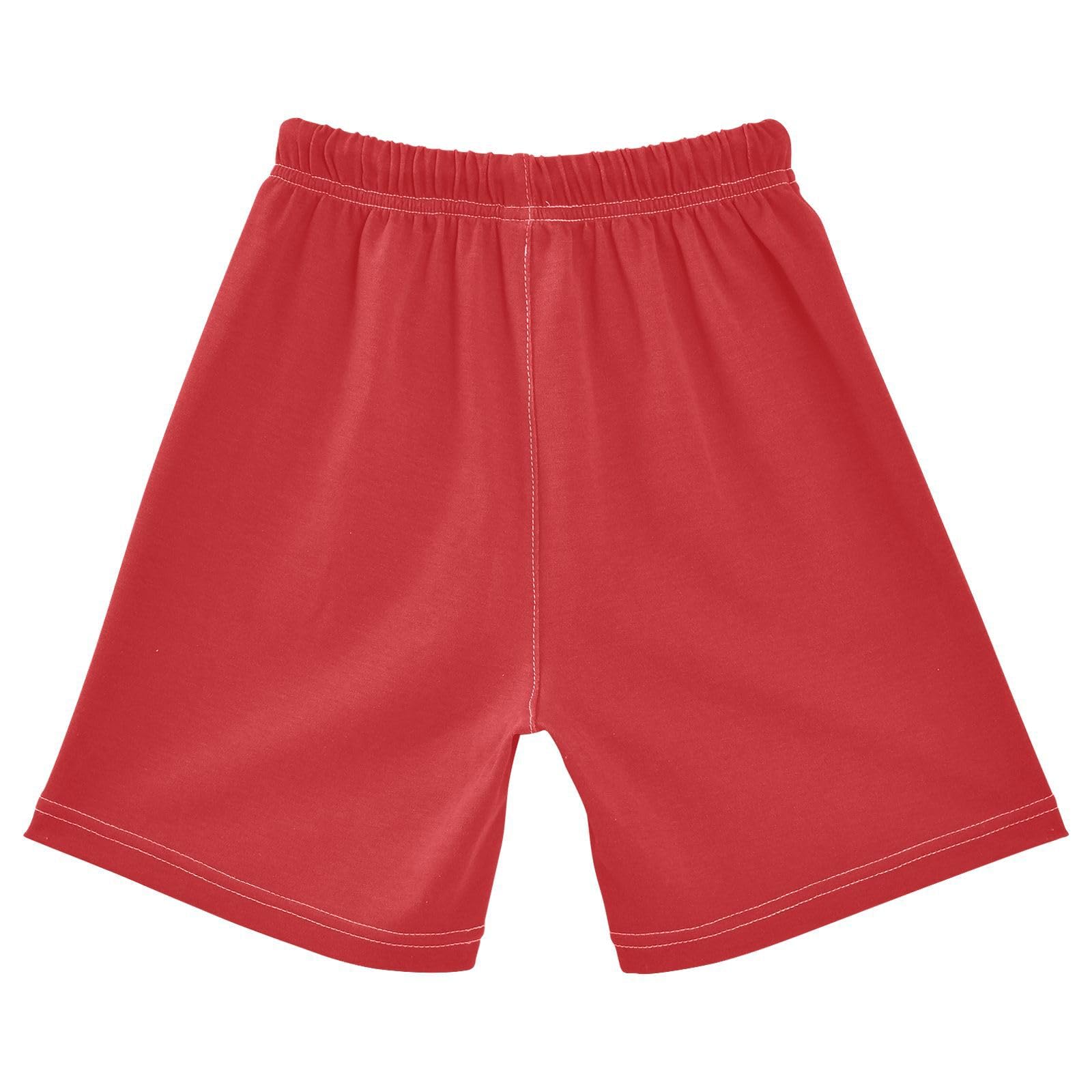 J JOYSAY Bright Red Toddler Baby Boy Shorts Shorts Bottoms with Drawstring Elastic Waist Unisex Babies Pull-On Shorts for 3T Baby Boys