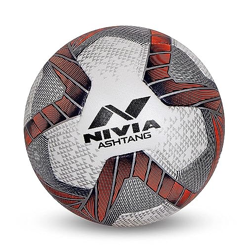 Nivia Ashtang PU Football (Size: 5, Color : Multicolour, Ideal for : Training/Match)