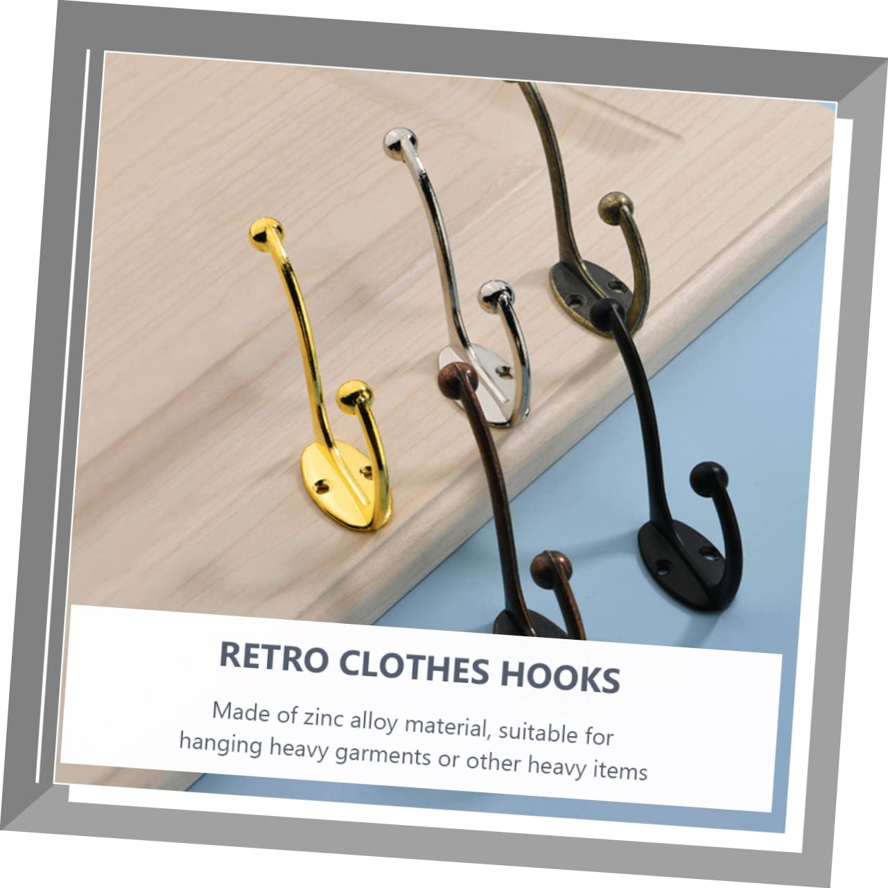 Crochets Muraux En Alliage De Zinc Pour L'amélioration De L