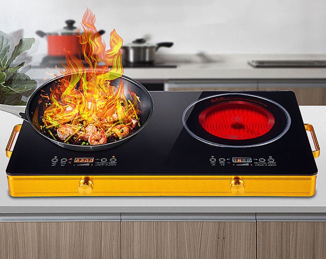 Buy Arcanine Double Induction Cooktop Burner, 5000w 2 burner Induction Cooker Cooktop, 6