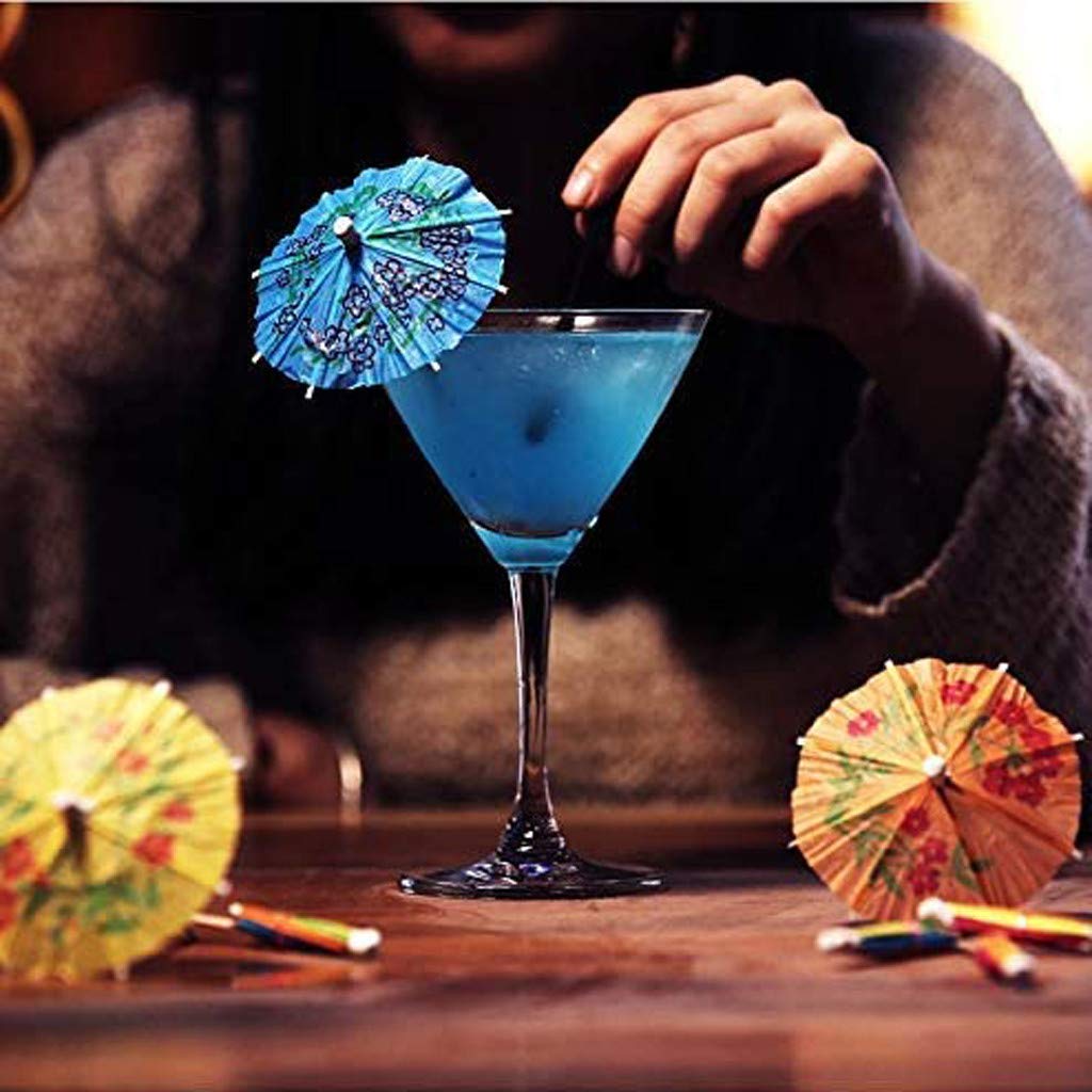 30 Decorazioni Per Cocktail E Cupcake – Ombrellini, Ananas E Fenicotteri In Carta E Bambù Per Feste Tropicali - 2