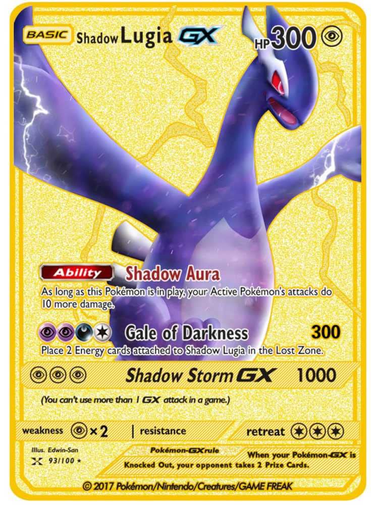 Buy WESE Limited Edition Shadow Lugia Pokemon Cards VmaxPokemon Deck