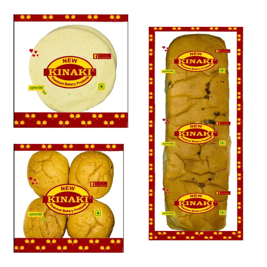 Kinaki Garlic Loaf, Pizza Base 8", and Burger Bun Freshly Baked - Bread Assortment for Your Daily Needs.Direct From Factory to Your Home.