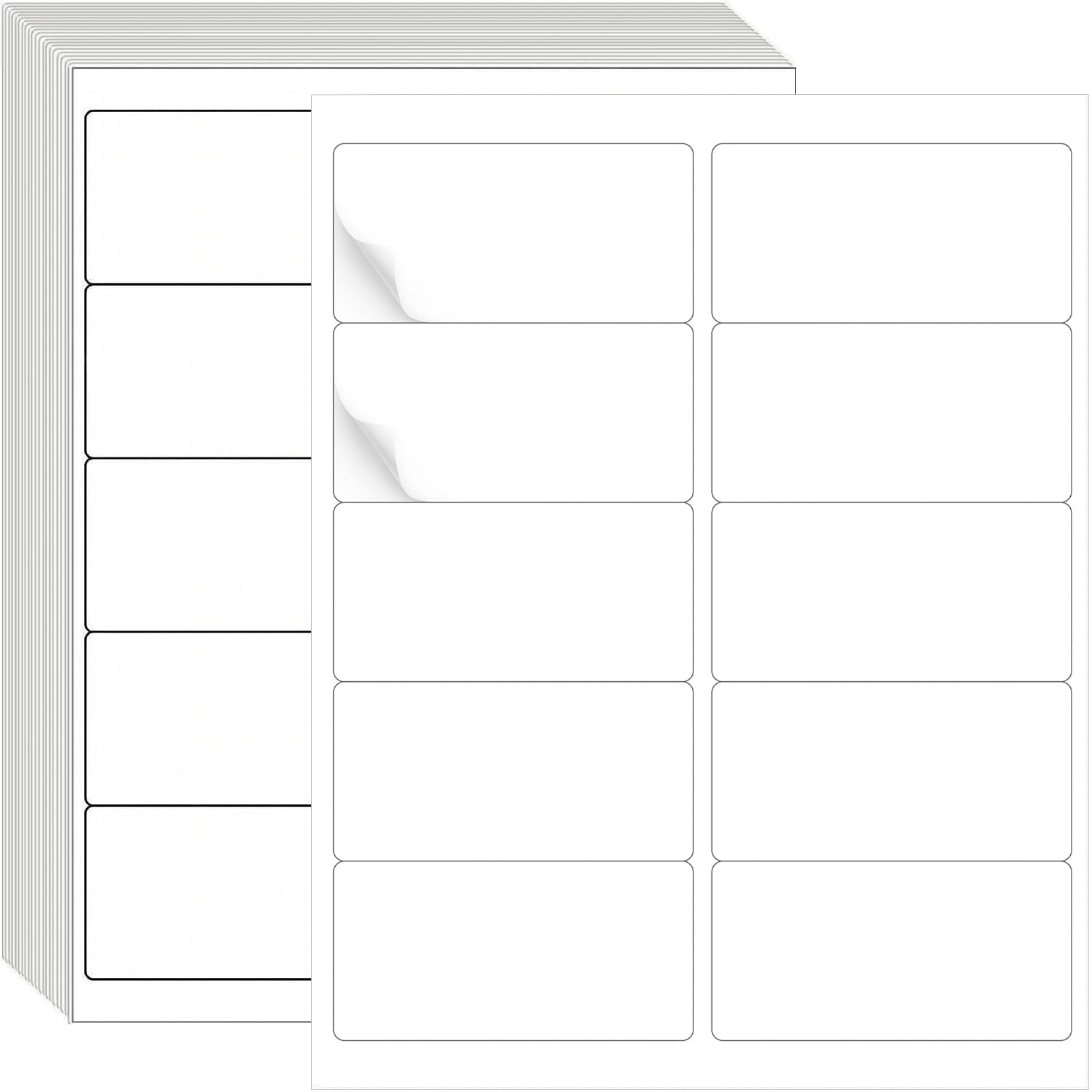 2x4 Address Labels, 300 Matte Printable Sticker Labels for Mailing, Shipping, Barcode, Product Sticker Making, 8.5 x 11 Label Paper for Lase Inkjet Printer, 10 Up Per Sheet, 30 She image 4
