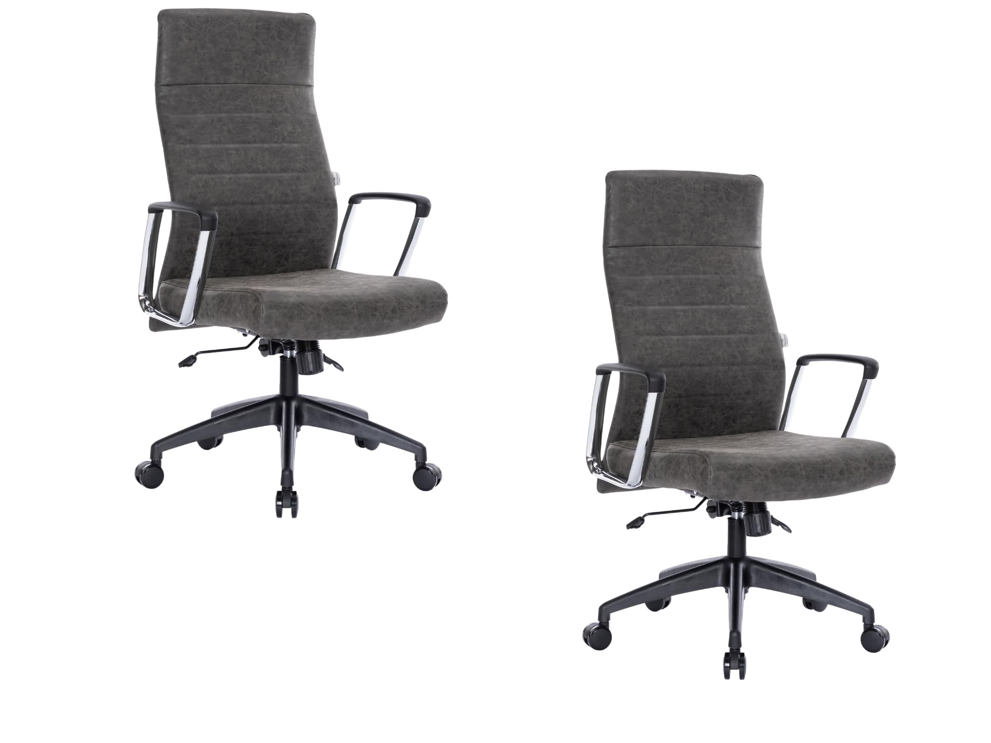 LeisureMod Hilton Leather Executive Office Chair