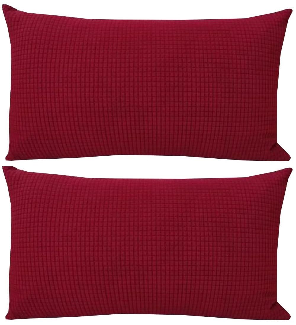 Stretch Sofa Kissenbezug 40x60/50x70 Kissenbezüge 60x70, Kuschelkissen Bezug Zierkissenbezug Dekokissen Sofakissen Mit Reißverschluss Kissenhülle 50x80 Dekorative ( Color : Pink , Size : 50x80 Cm