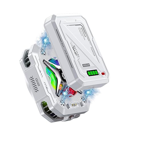 Enfriador magnético para teléfono con batería recargable, ventilador de refrigeración LED con refrigeración de semiconductores, enfriador de