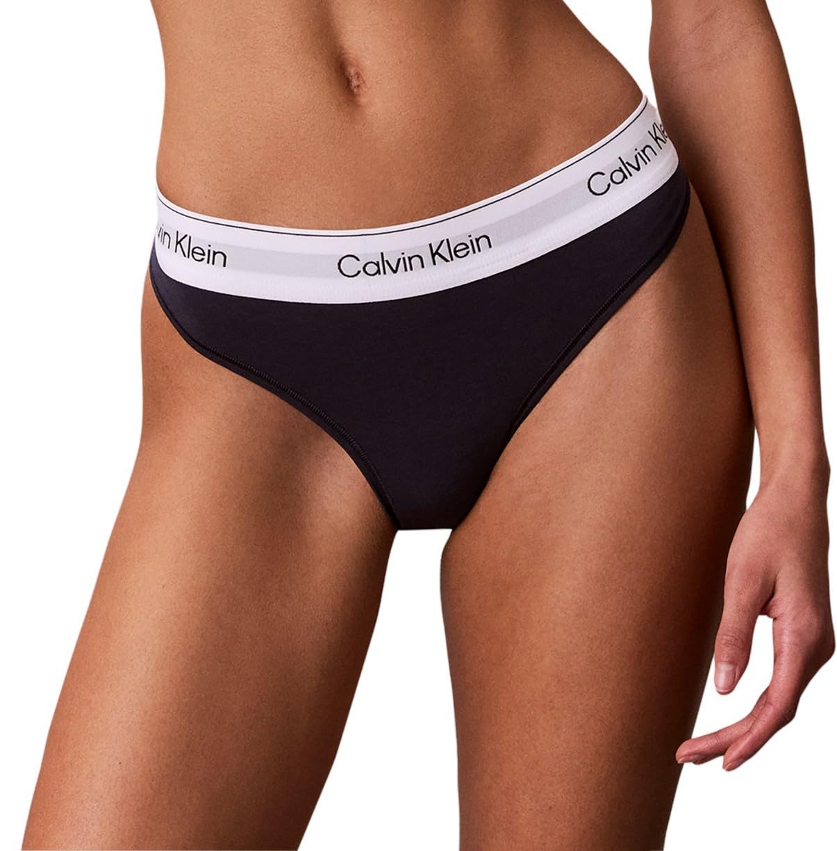 Calvin Klein Women THONG BLUE (SPEAKEASY) XL