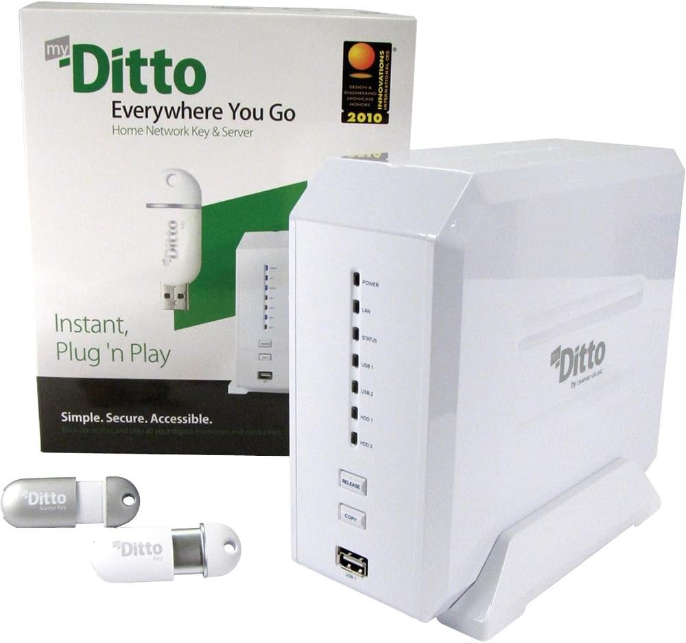 my-Ditto 4 TB Home Network Server, MD-H104T2E23S (White)