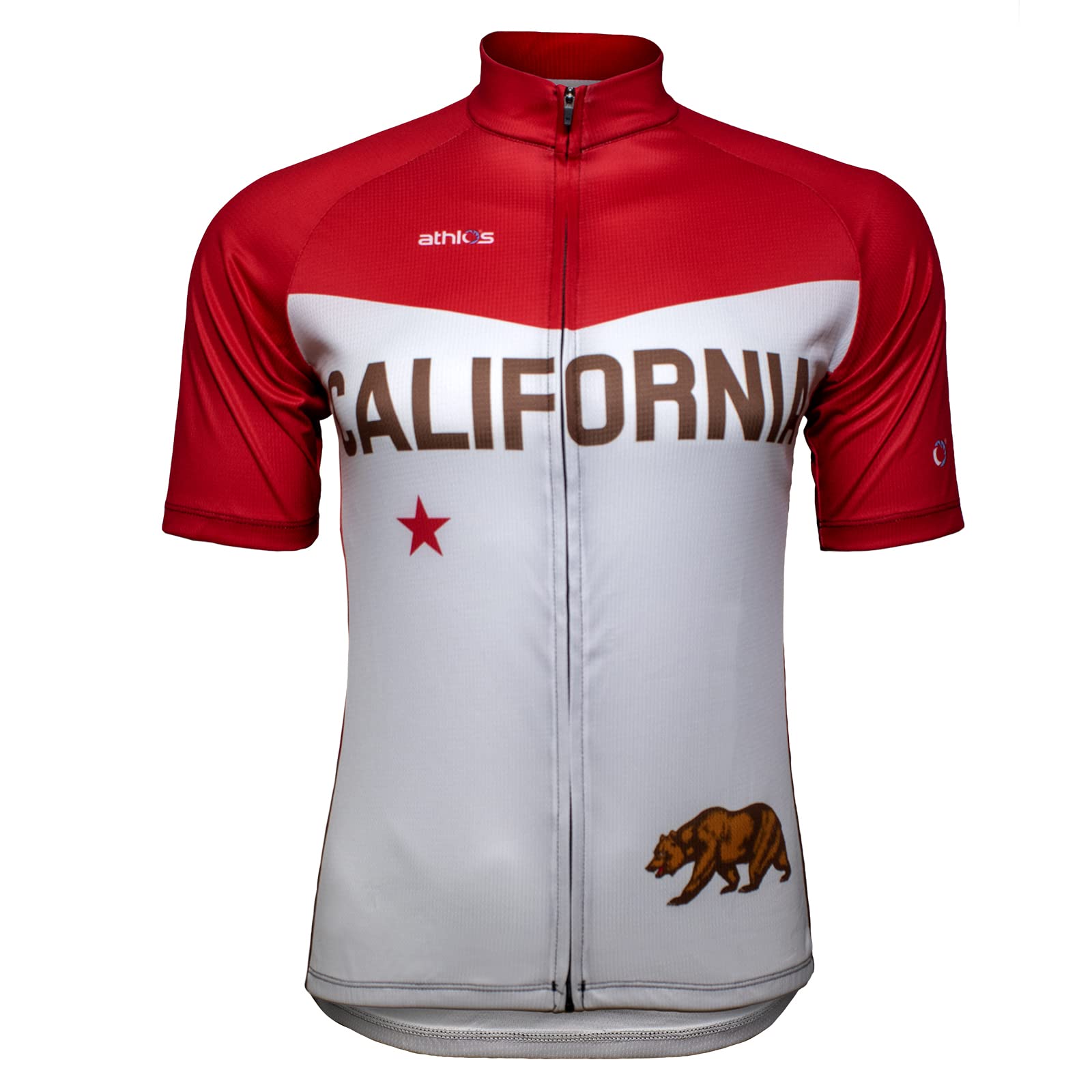 athlos - Men's Excitement Collection Cycling Jersey (XXX-Large, California Republic)