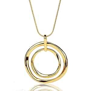 Amazon.com: XILAZAB Gold Circle Necklace, 14K Gold Plated Amazon.com: XILAZAB Gold Circle Necklace, 14K Gold Plated