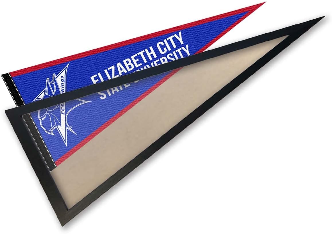 College Flags & Banners Co. ECSU Vikings and Wood Pennant Frame