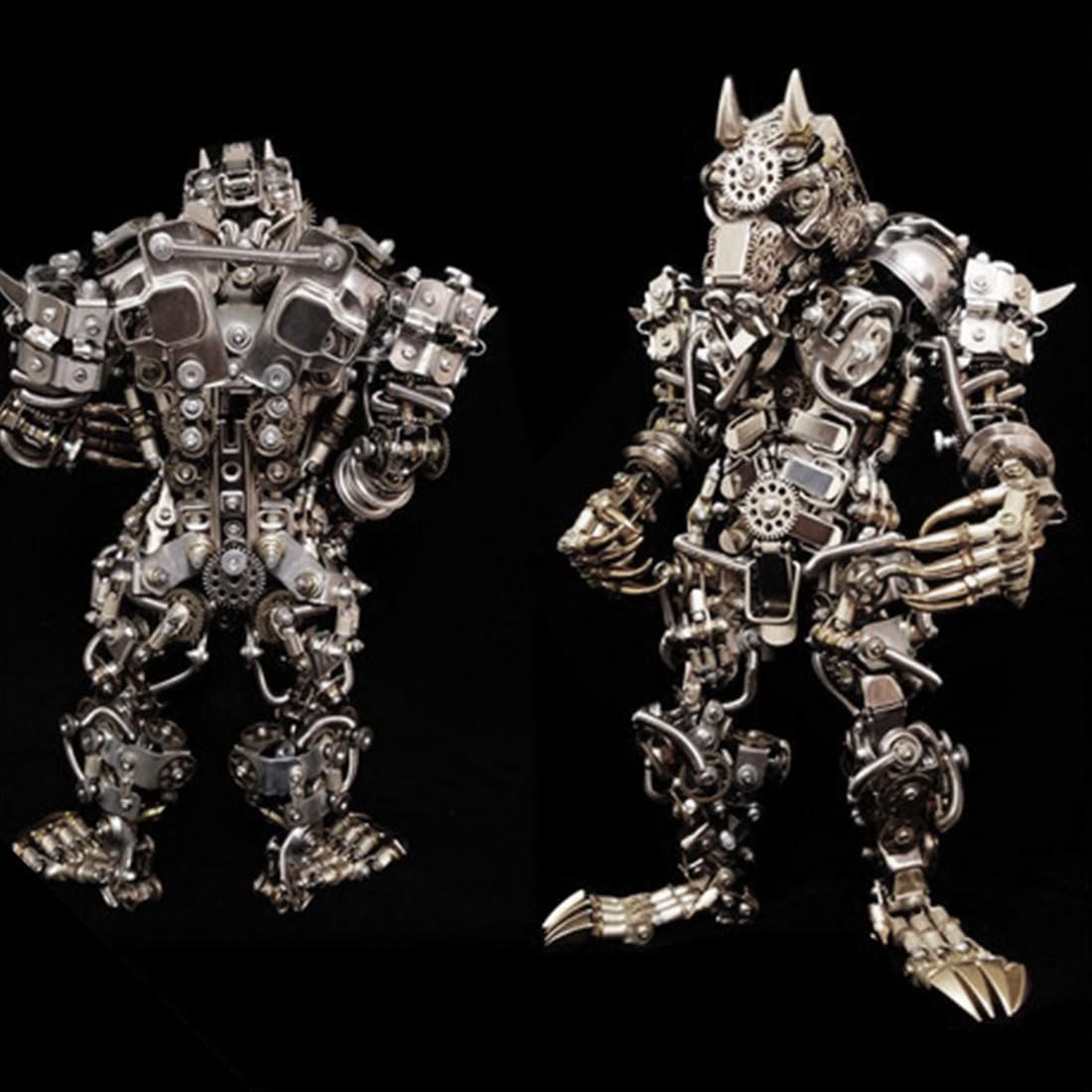 3D Metall Puzzle Erwachsene, 3D Metall Puzzle Werwolf Modell, DIY Mechanische Steampunk Werwolf, Surreale Mechanische Tiere, Desktop Deko, 2000+ Teile