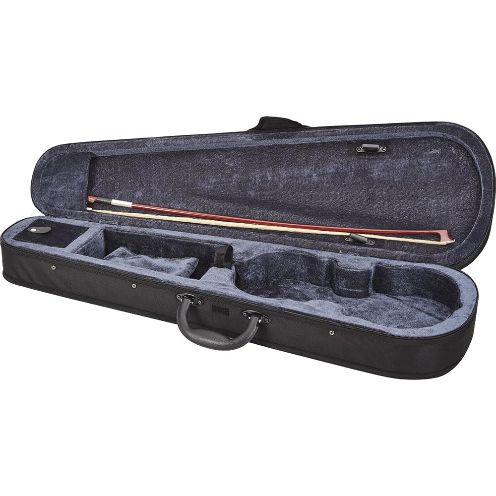 EKO – EBV‑A 1413 4/4 Violino con Dotazione, Kit Violino 4/4 Completo, Top Abete Massello, Fasce e Fondo Acero, Tastiera Ebano, Custodia e Accessori Inclusi