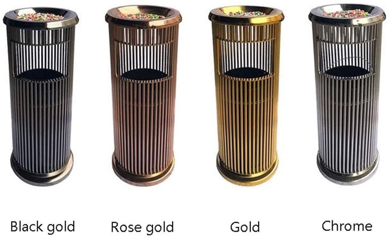 Pattumiera – Design moderno Pattumiera In Acciaio Inossidabile Con Fusto Interno Posacenere In Piedi Secchio for Rifiuti Cestino for for Ufficio All'aperto for Bagno Dell'hotel Pattumiera Multipat