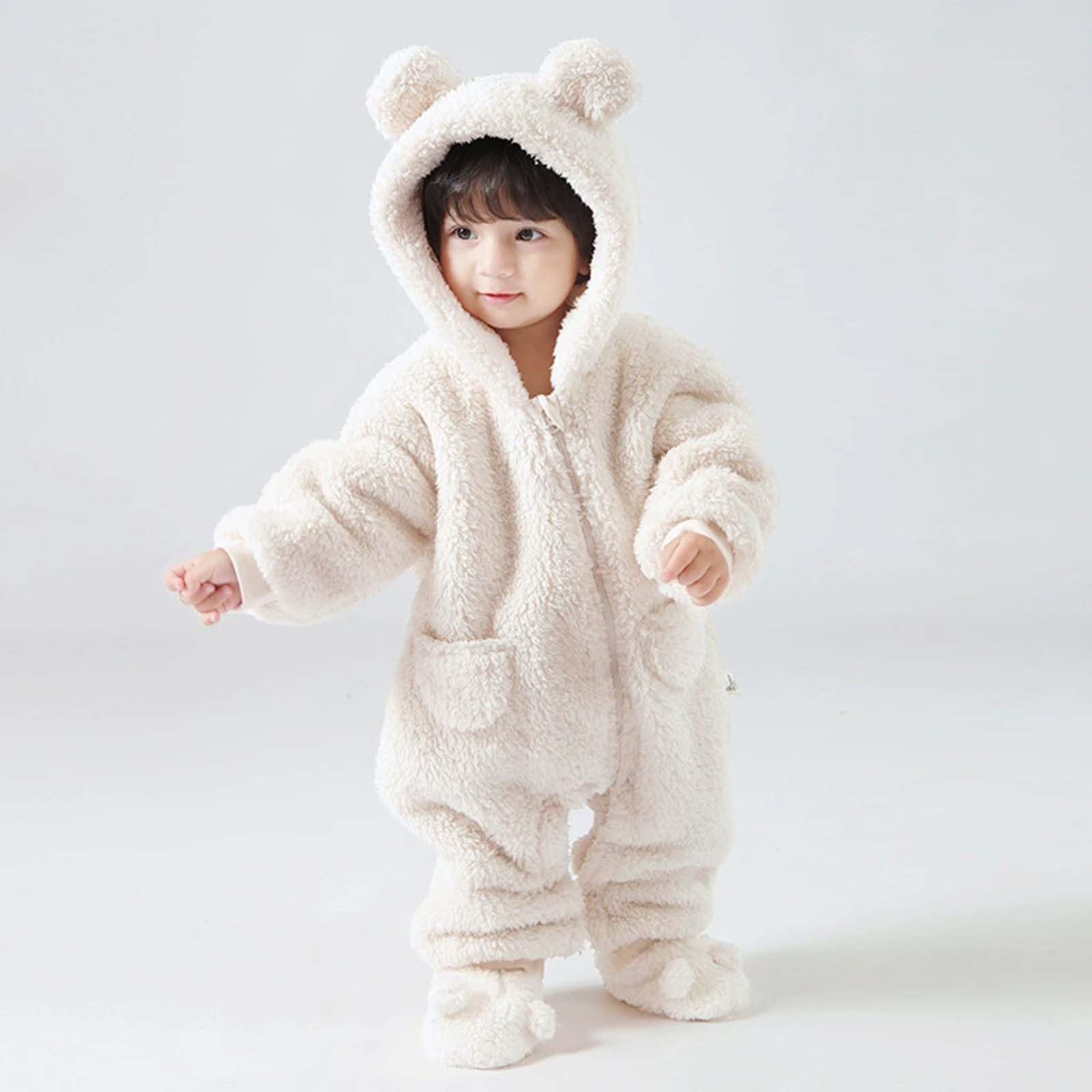Generico Tutina Morbida per Neonati, per Bambini, Bambine, Neonati, Bambini Piccoli, Abbigliamento Invernale Autunnale, Caldo e Accogliente, Abbigliamento da Gioco