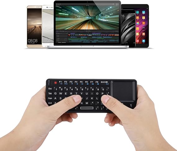 Ejoyous Touch Keyboard Mini Thin USB Rechargeable Touchpad w/Backlit