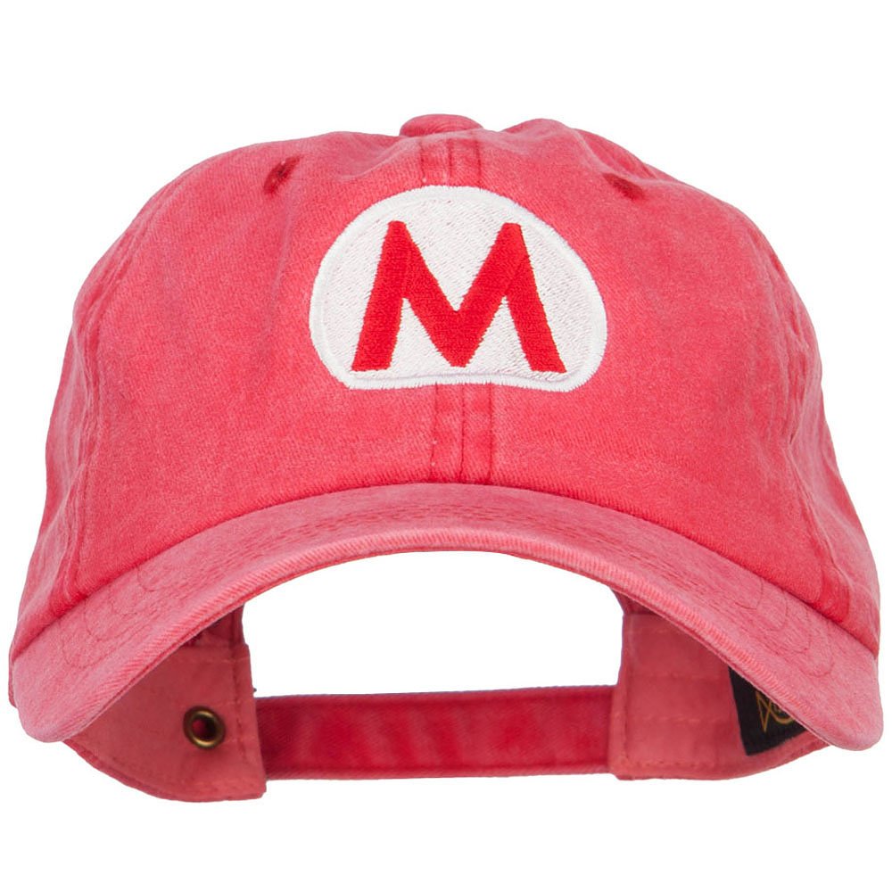 e4Hats.com Mario Luigi Wario Waluigi Embroidered Unstructured Cap, Red, One Size