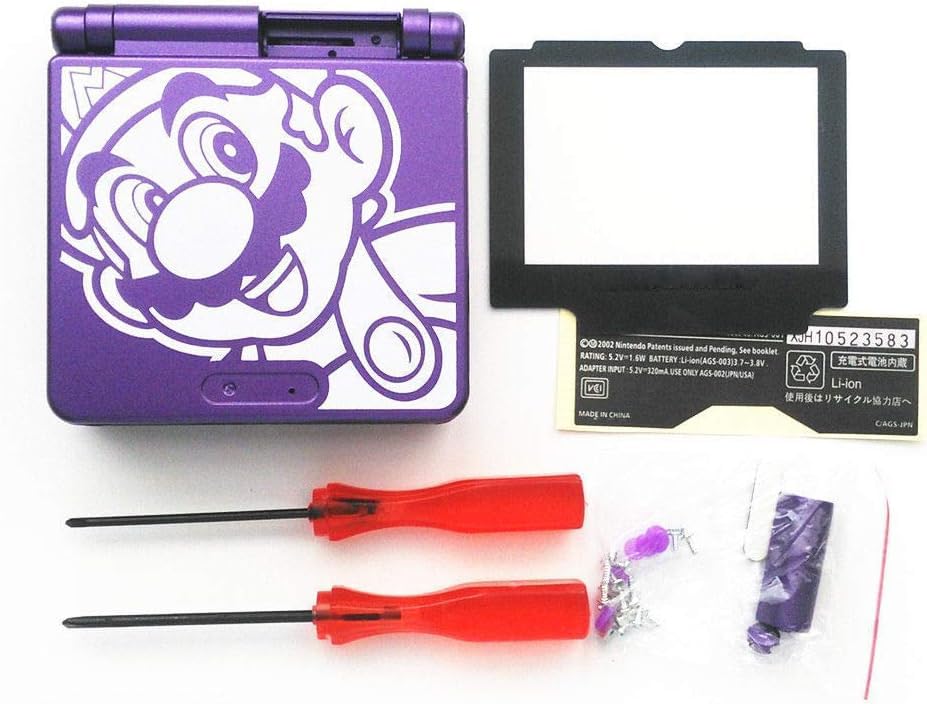 Cache Pile Violet Transparent Pour Game Boy Advance - Compatible GBA