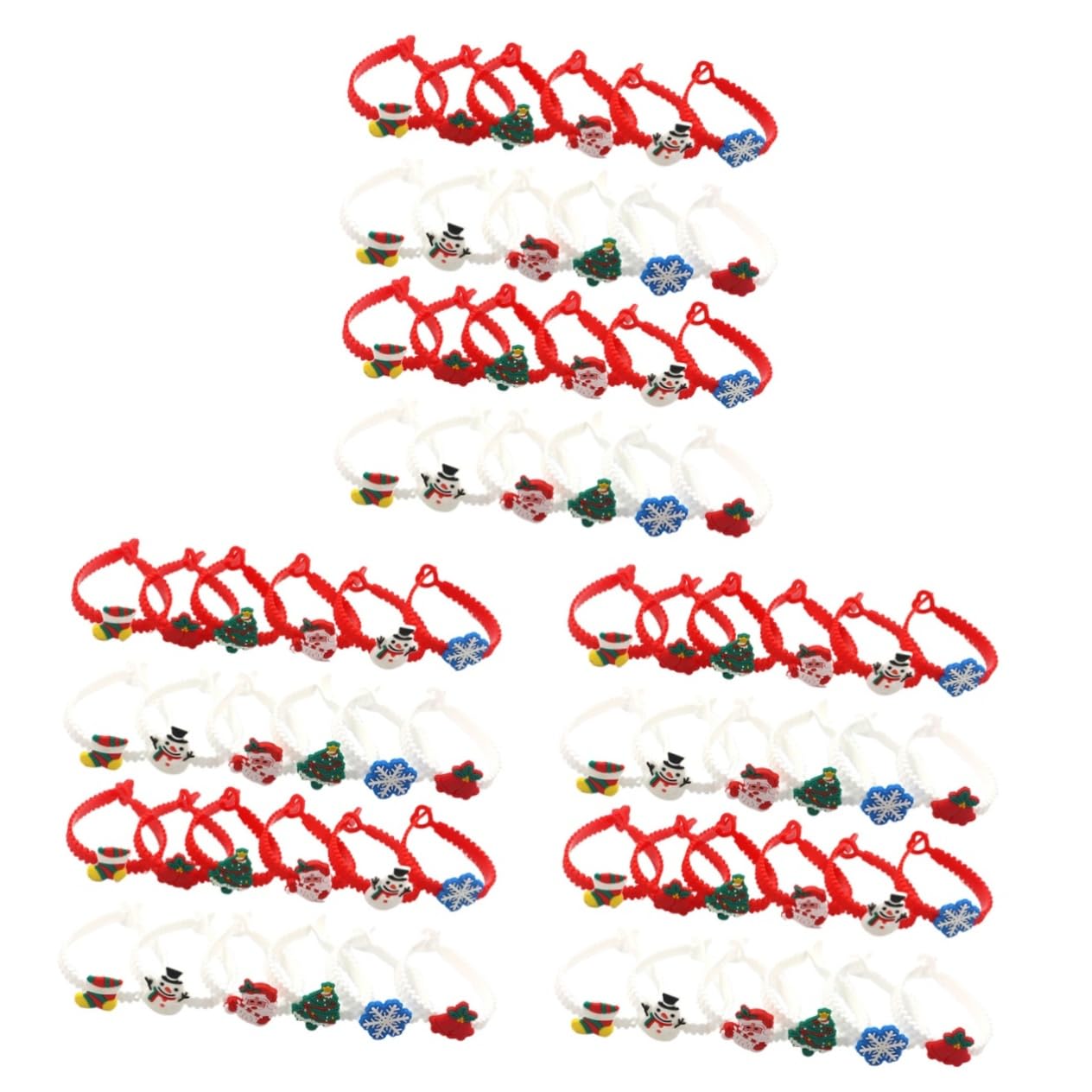 72 Stk Weihnachtliche Silikonarmbänder Weihnachts-pvc-armband Weihnachtsarmband Handschmuck Armbänder Kleines Geschenk Kind Weihnachten