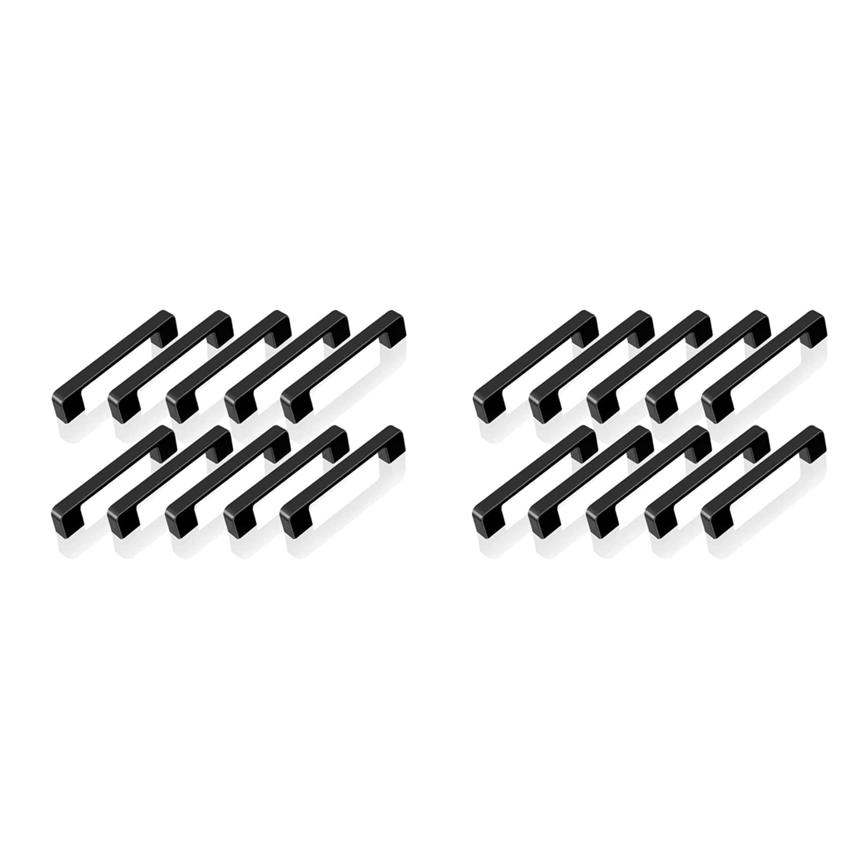 Jnchdghwa Black 20Pcs Handles For Furniture Cabinet Knobs And Handles Kitchen Handles Drawer Knobs Cabinet Pulls 96Mm