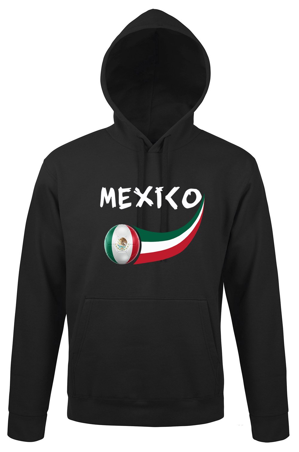 Supportershop Men Mexico Sweatshirt - Black, 2X-Large