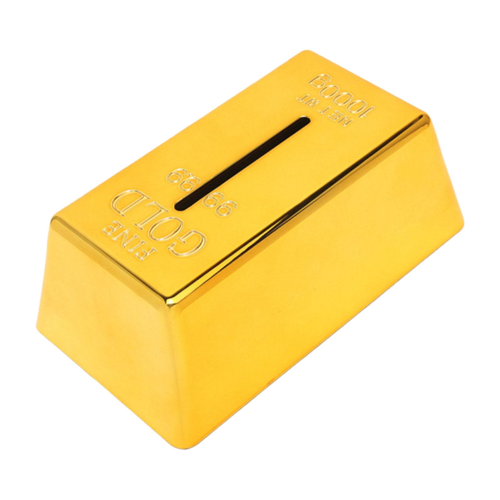 TFAOYS Golden Brick Shaped Tissue Box Nonslip Base Napkin Dispenser Multipurpose Home Storage Container Paper Storage Container