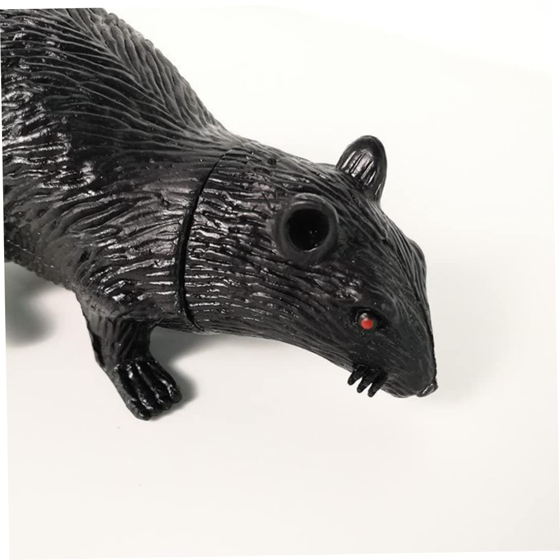 Amazon.com: Gcroet Halloween Rat Black Fake Rat Plastic Rat