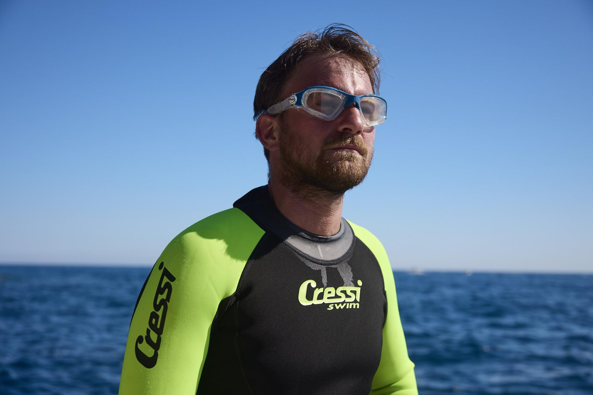 CRESSI Clear Eyes Goggles - Gafas de Natación Unisex de Silicona Pura con Tratamiento Molecular Antivaho para Lentes, Talla Única