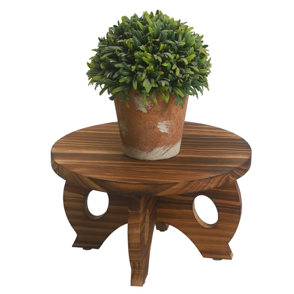 CVdrtyED Plant Stand Shelf Flower Stand Wooden Plant Indoor Pot Rack Suitable For Plants Flowers Rack(Natural)