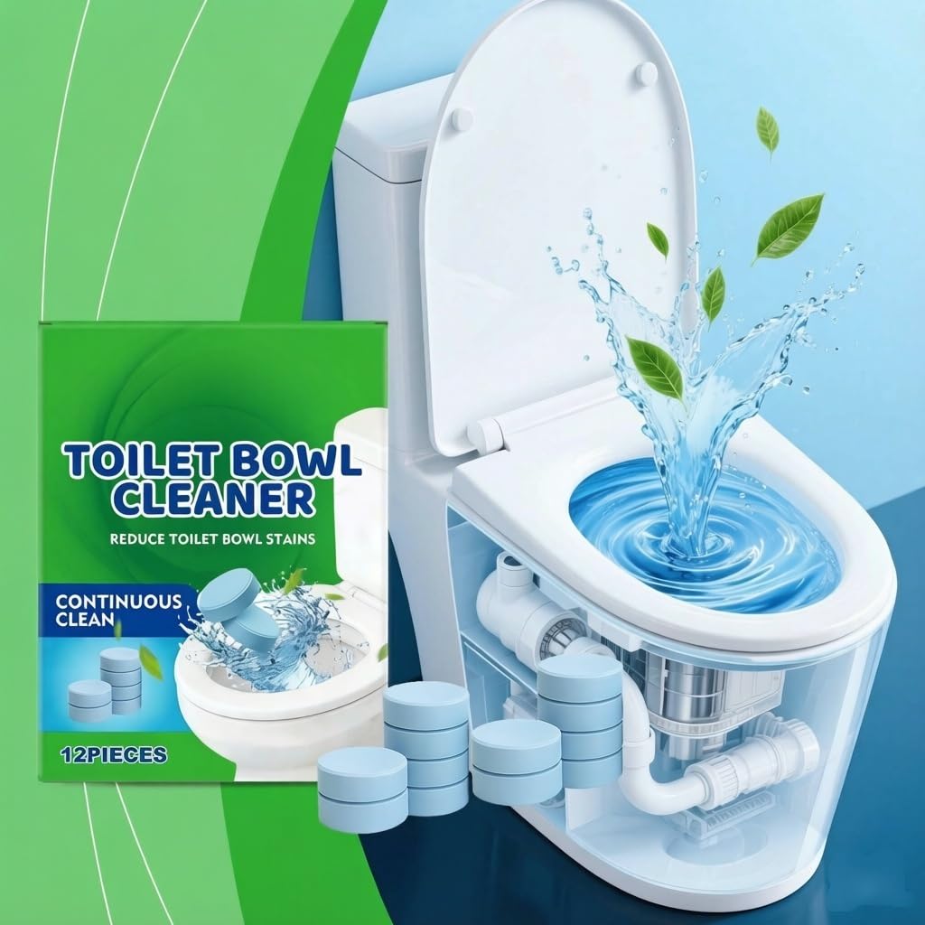 Compresse for la pulizia della toilette | Rimuovi macchie e odori, ripristina la lucentezza, compresse for la pulizia quotidiana(3pcs)