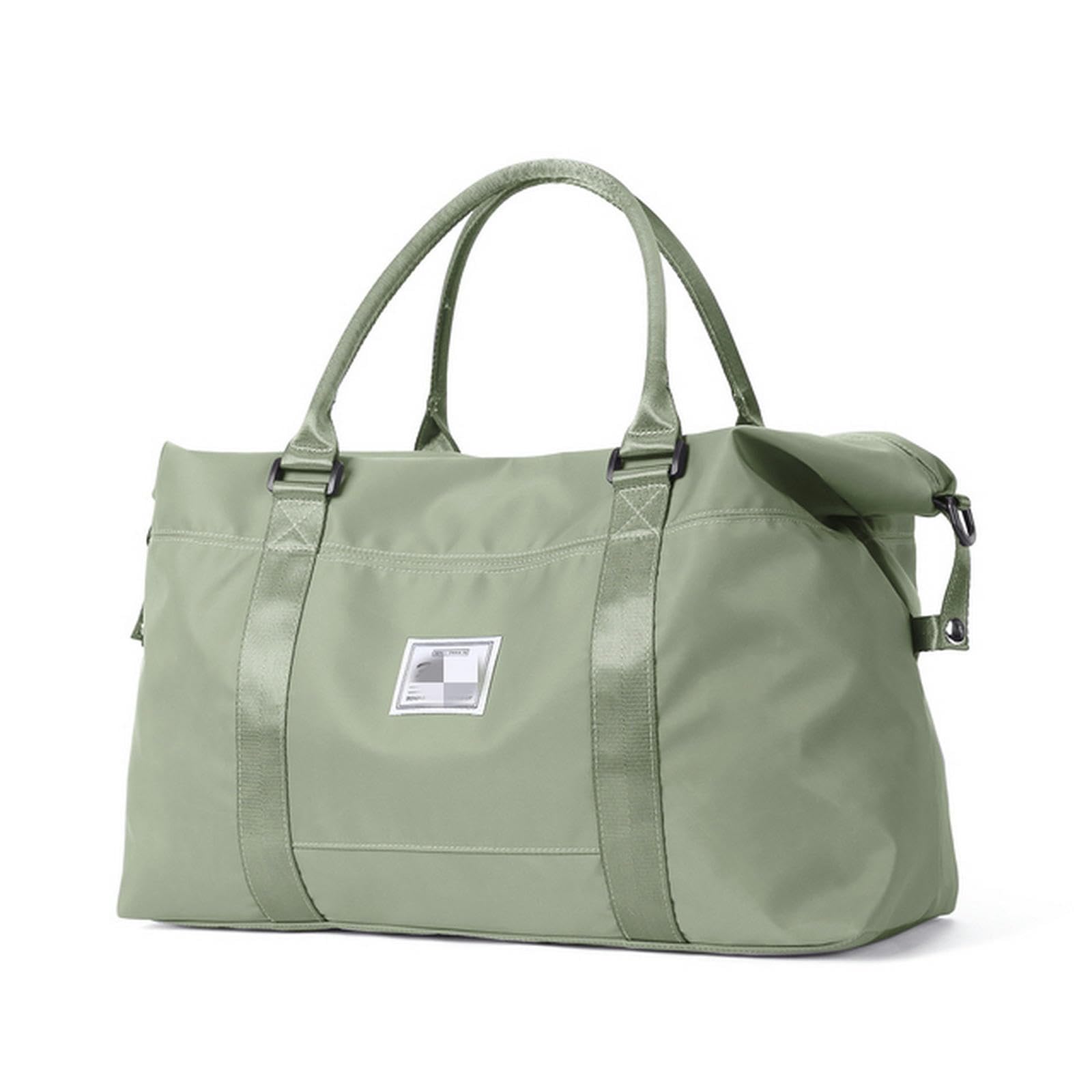 NOGRAX Schulrucksack Reise Duffel Bag Für Frauen Sport Tote Gym Bag Schulter Weekender Overnight Bag Mit Trolley Sleeve Für Flugzeuge Carry On Bag-Grün