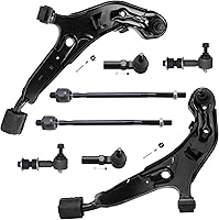 Vista 859 de Detroit Axle - Kit de suspensión frontal de 8 piezas para Dodge Journey 2009-2015, 2 brazos de control inferiores, 2 rótulas, 2 varillas