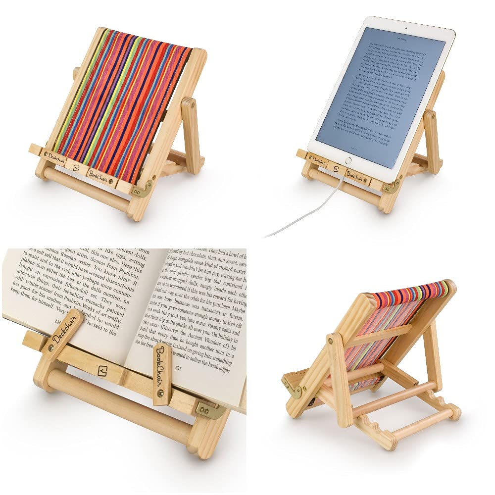 Deckchair Bookchair Book iPad Tablet eReader Stand Holder Book Lover