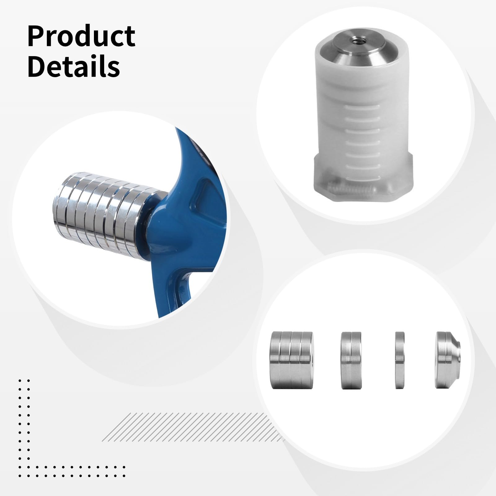 Chewtoyo Alloy Archery Stabilizer Weight Set with 4 Weights and 6 Screws, Fits Compound and Recurve Bows, Improves Stability, Reduces Vibration