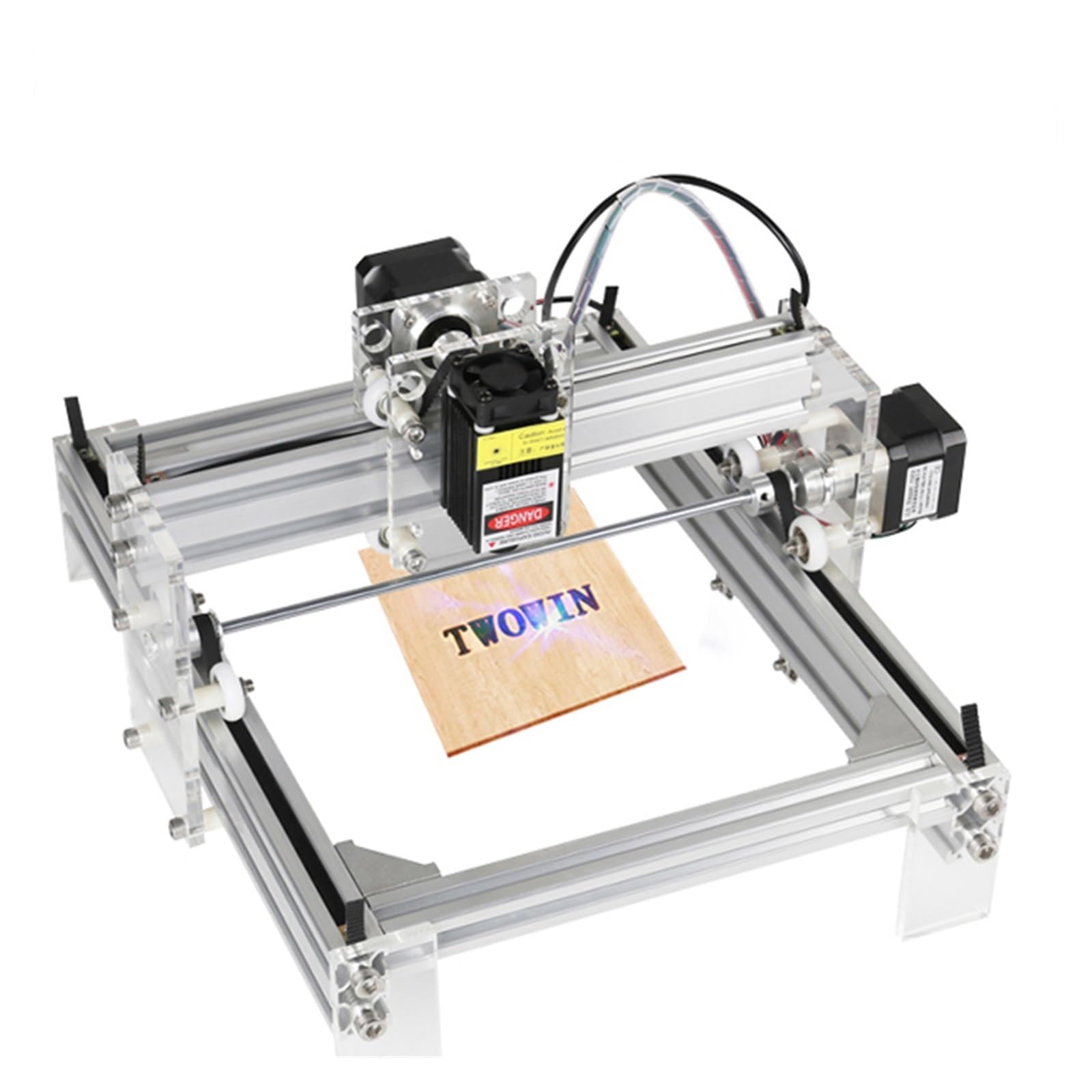 20W MINI DIY pulpit grawerka obraz LOGO drukarka CNC obszar roboczy 20cm * 17cm frezarka do drewna grawer,Główny(Without Laser)