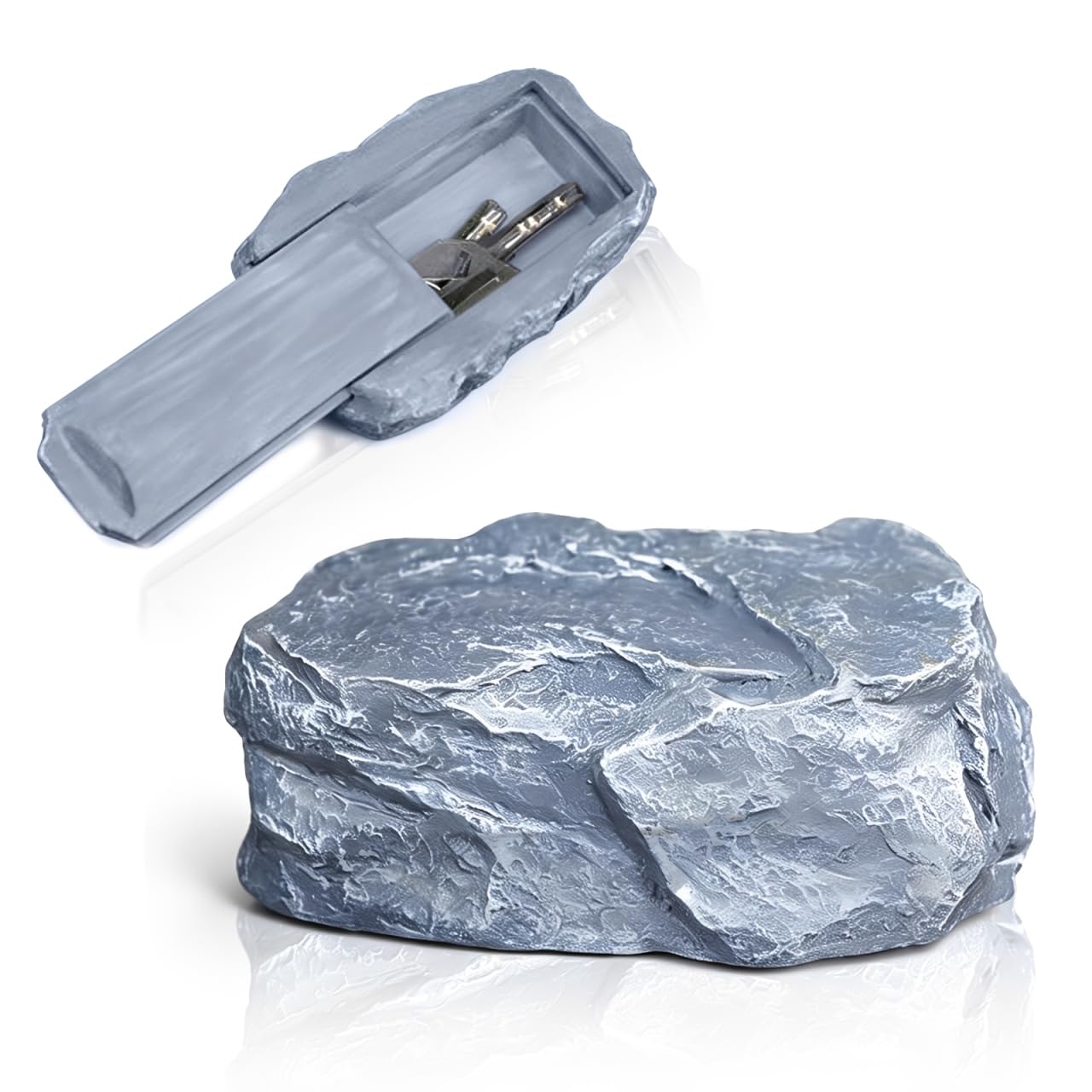 Fake Rock Hidden Storage Key Hider with Secret Compartment, Realistic-Looking Hidden Key Rock, Key Hider Outside Waterproof, Used for Garden Yard Outdoor Decor, Stone Safe Storage Case