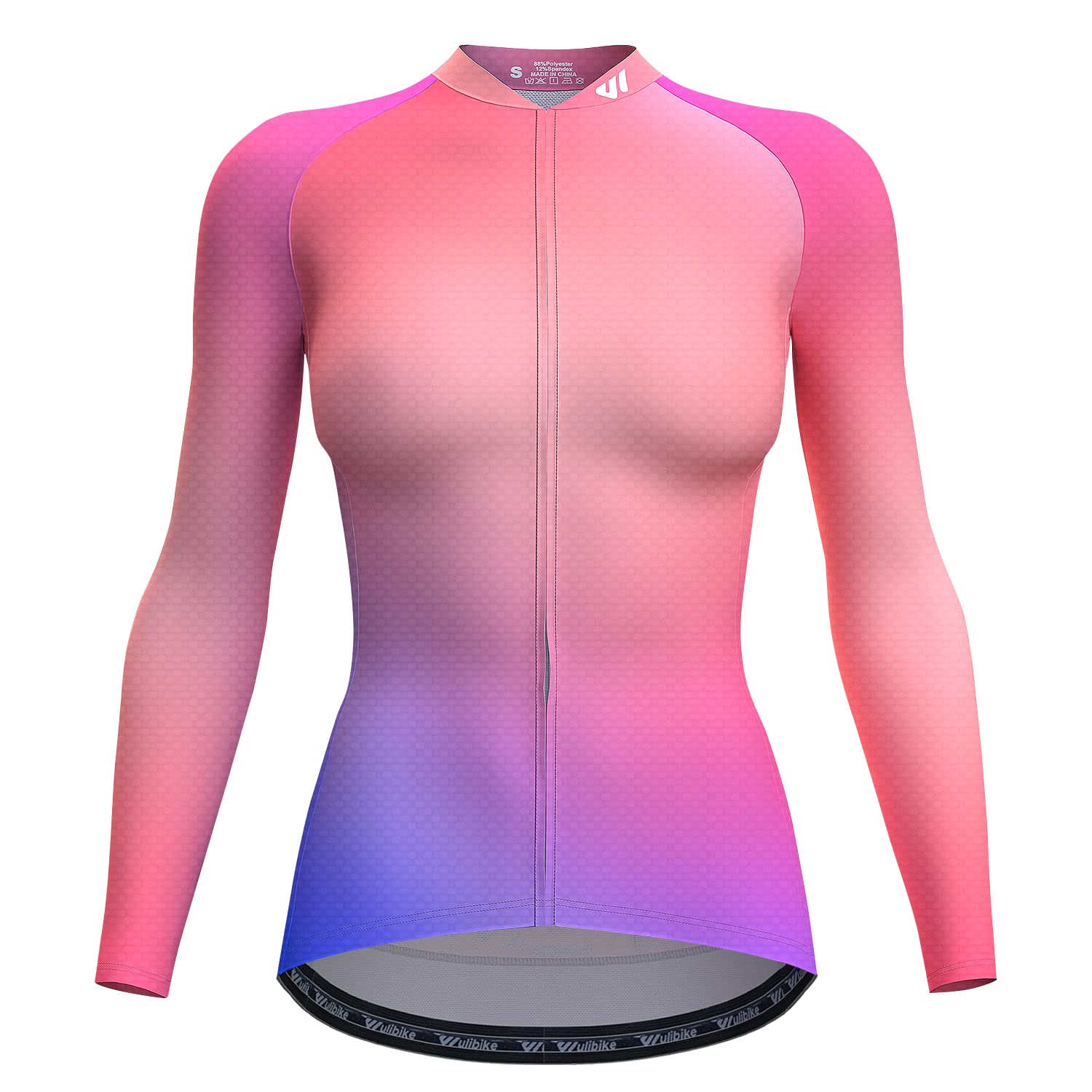 Wulibike Cycling Jersey Women Long Sleeve,Bicycle Biking Bike Shirts for Women with Pockets