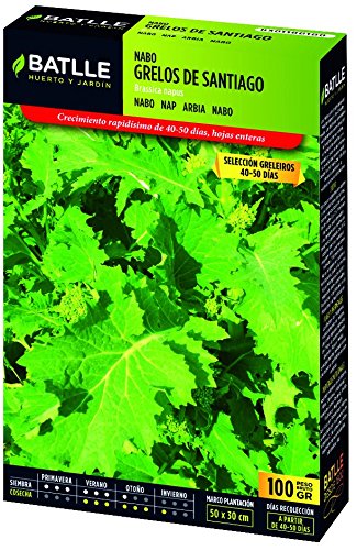 Semillas hortícolas de Batlle - Grelos de Santiago sel. Greleiros (100g)