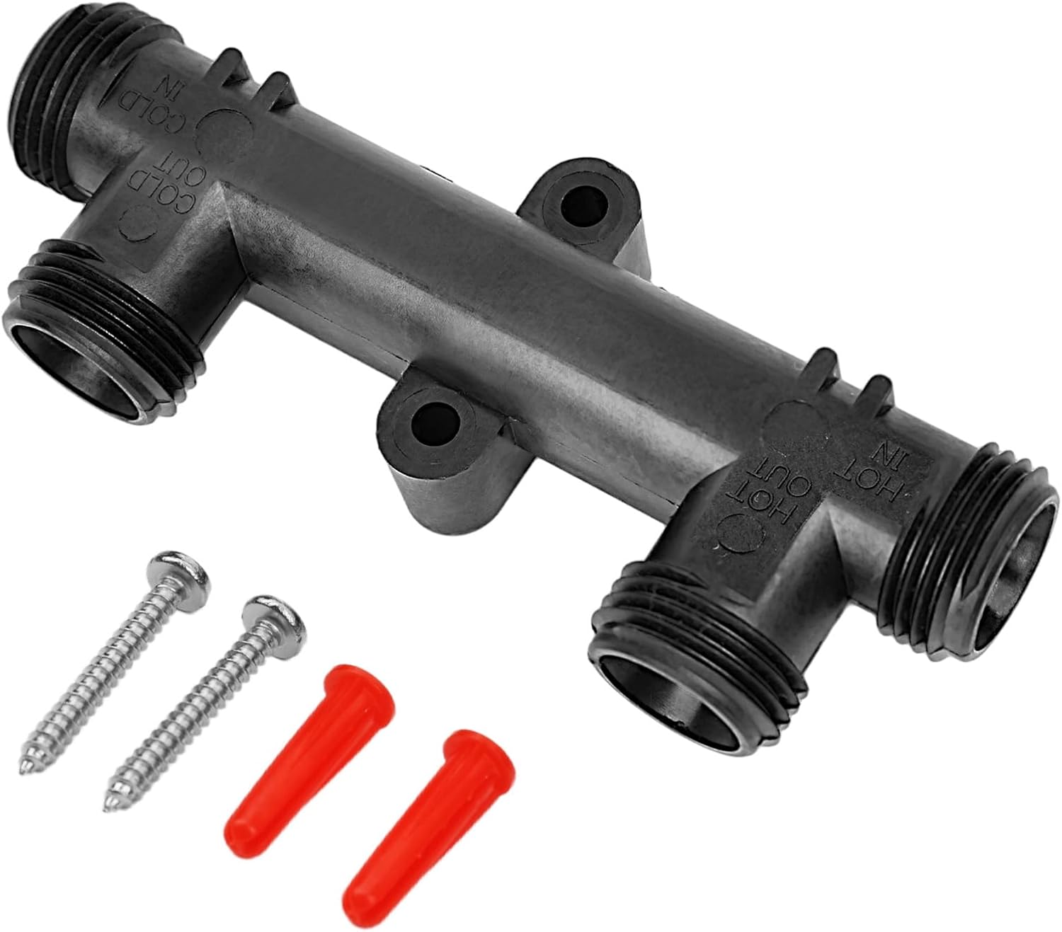 595926 Replacement Sensor Valve for Instant Hot Water Recirculating Pump,For 500800&500805,Hot Water Recirculating System Bypass Valve(OEM) Black Plastic steel?PPS+30% glass fiber?