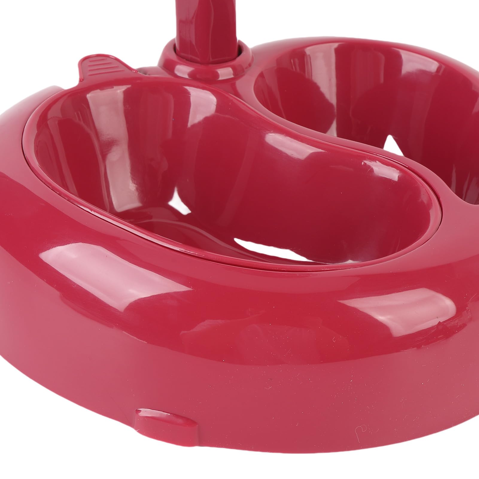 Generic Dispensador de Agua de Pie, Botella de Agua para Perros en Forma de Corazón y Tazón de Alimentación de Alimentos, Ajustable de de Automática de, para Hámster de Conejo Gato (Wine Red)