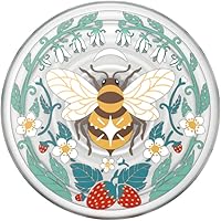 Vista 5 de PopSockets - Agarre para teléfono con soporte expandible, agarre adhesivo, Cute PopSockets - Translucent Bee Boho