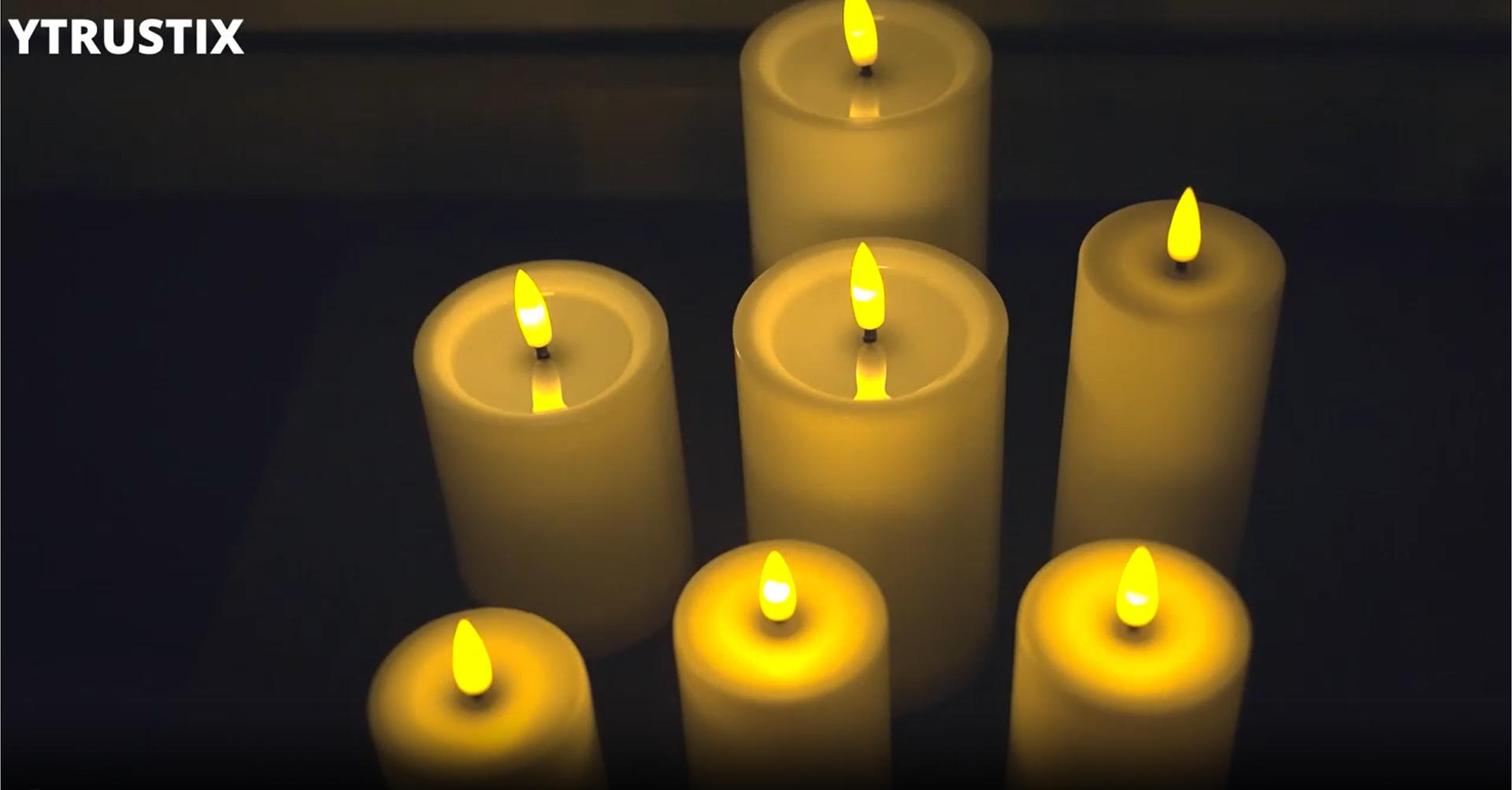 Image of Outdoor Candles with Timer Waterproof, 3PCS Flameless Candles with Remote Battery Operated Candles, Realistic Flame Effect LED Pillar Candles for Fireplace Halloween Christmas Patio Centerpieces