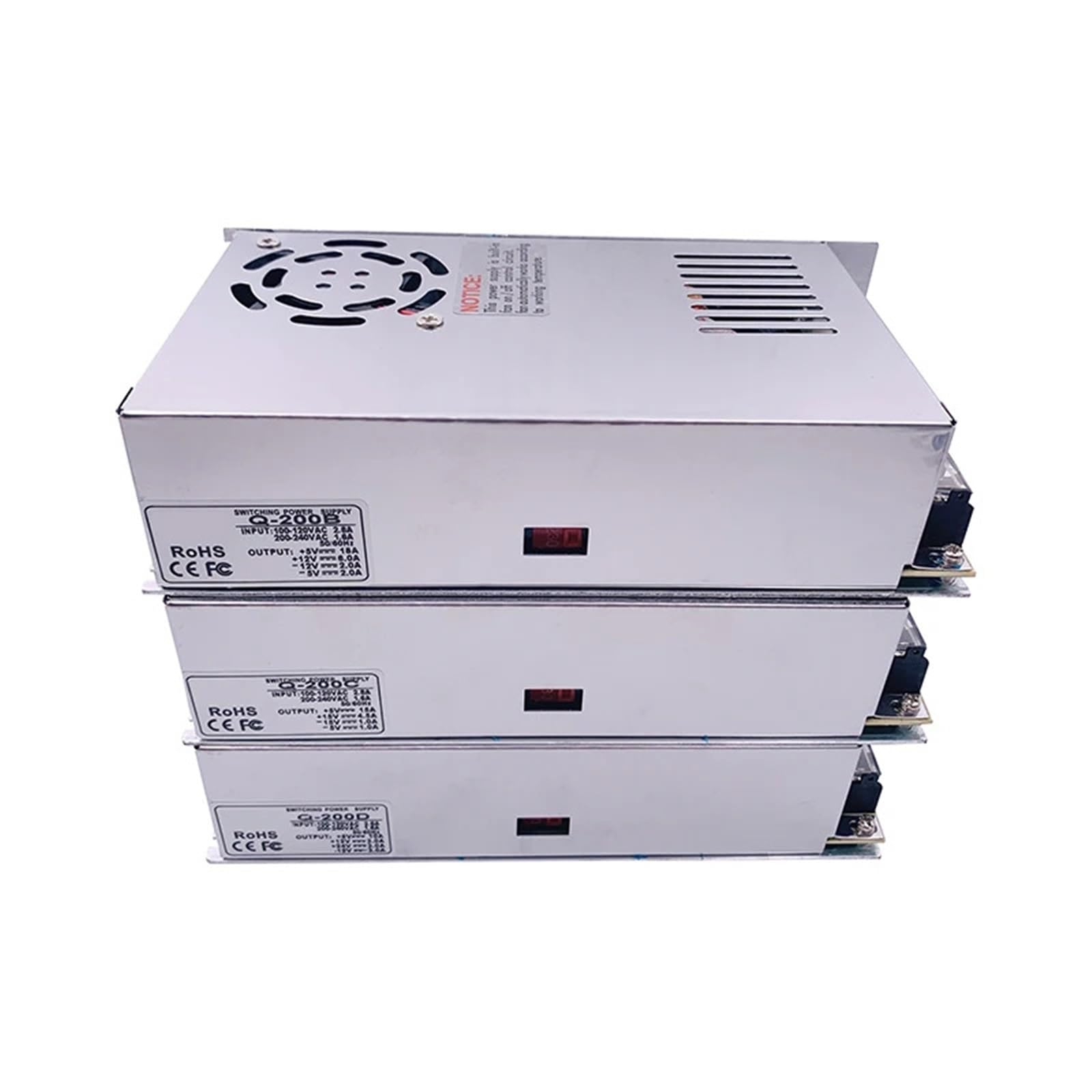 Alimentation AC-DC SMPS Q-200C 200W quad sortie pour automatisme industriel - 4
