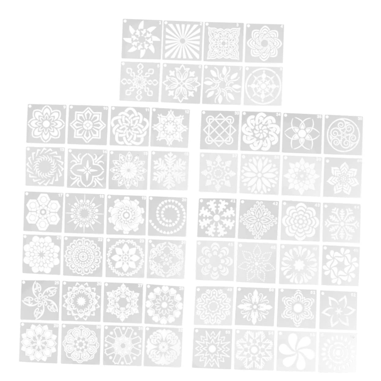 DIYEAH 112stücke Mandala Schablonen Set Wiederverwendbare Malvorlagen Für Kreative Kunstprojekte Für Wandgestaltung Möbel Und Bastelarbeiten